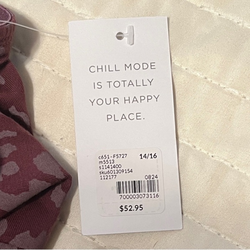 Sleep by Cacique - Purple Animal Print Night Sleep Dress Size 14/16. NWT - Picture 9 of 13